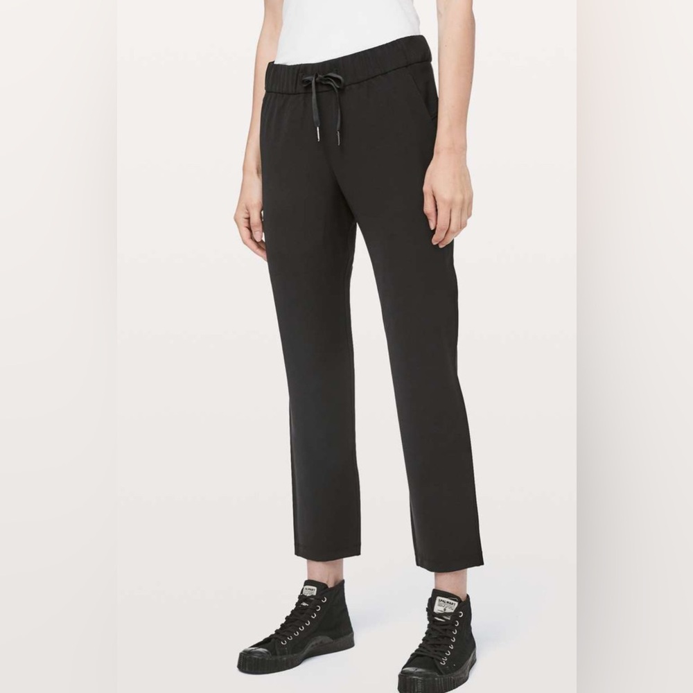 Lululemon Women's Woven Athletic On The Fly Pant *27” Black Size 6‎ - Picture 2 of 9